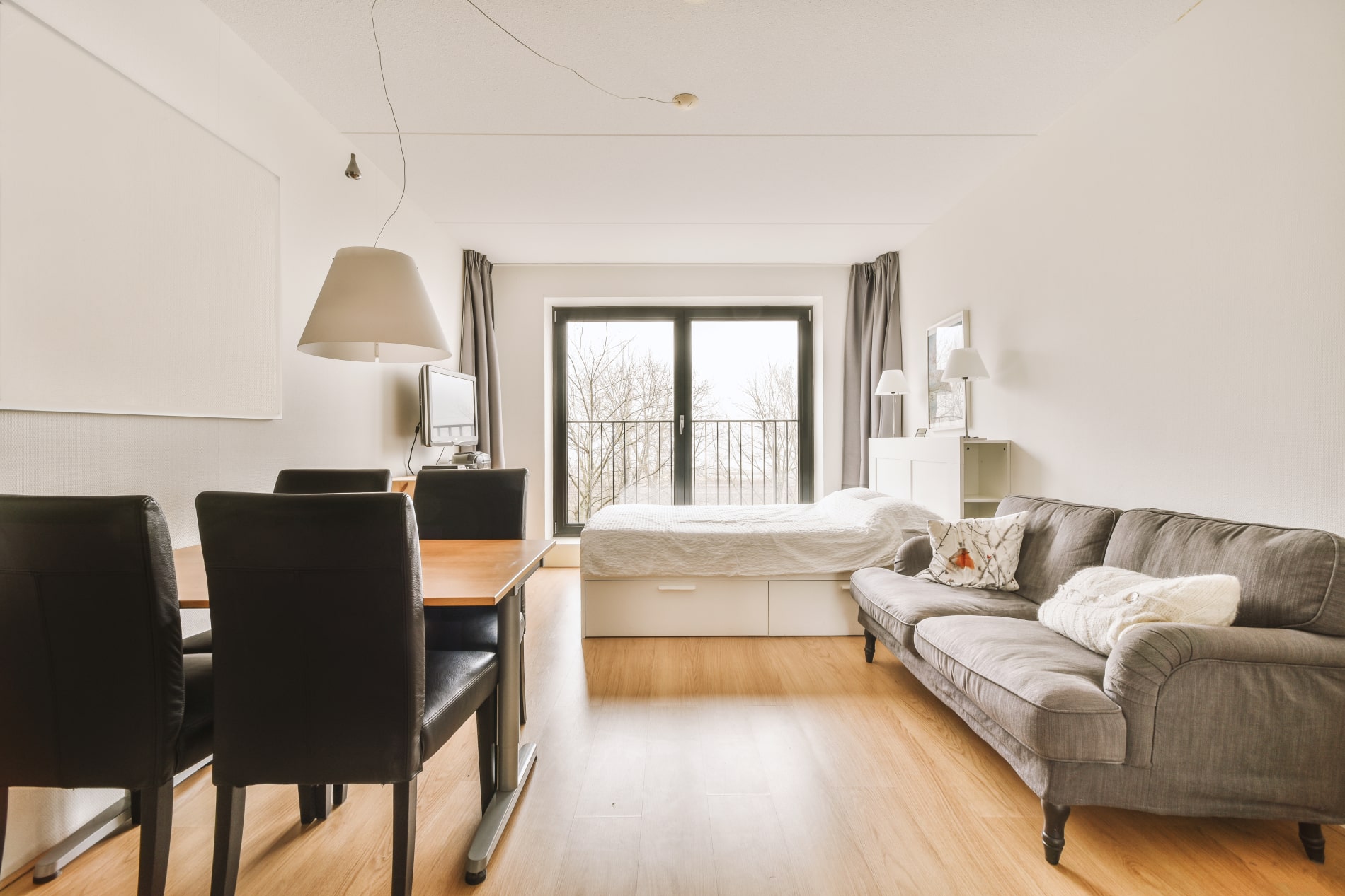 Cozy living room interior in modern apartment